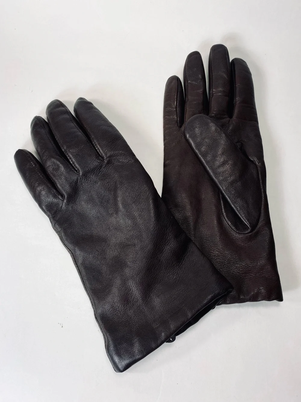 Fownes Chocolate Brown Leather Cashmere Lined Classic Tailored Fit Gloves  XL